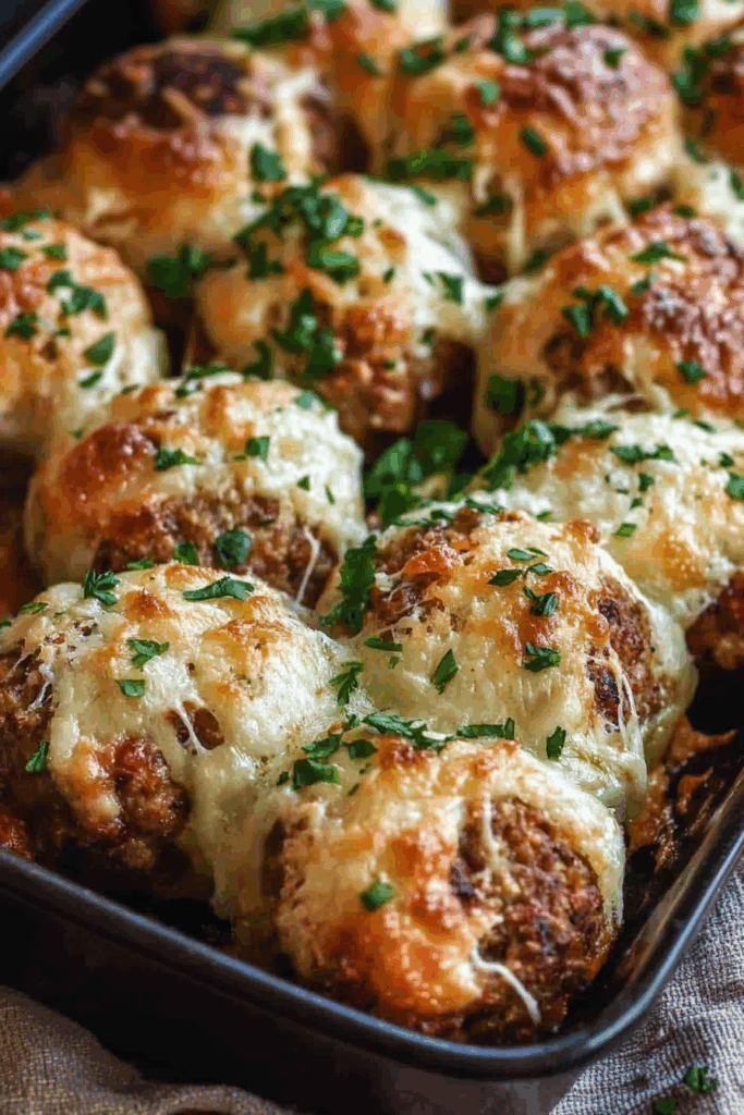 Bite-sized bread bombs stacked high on a rustic serving plate.