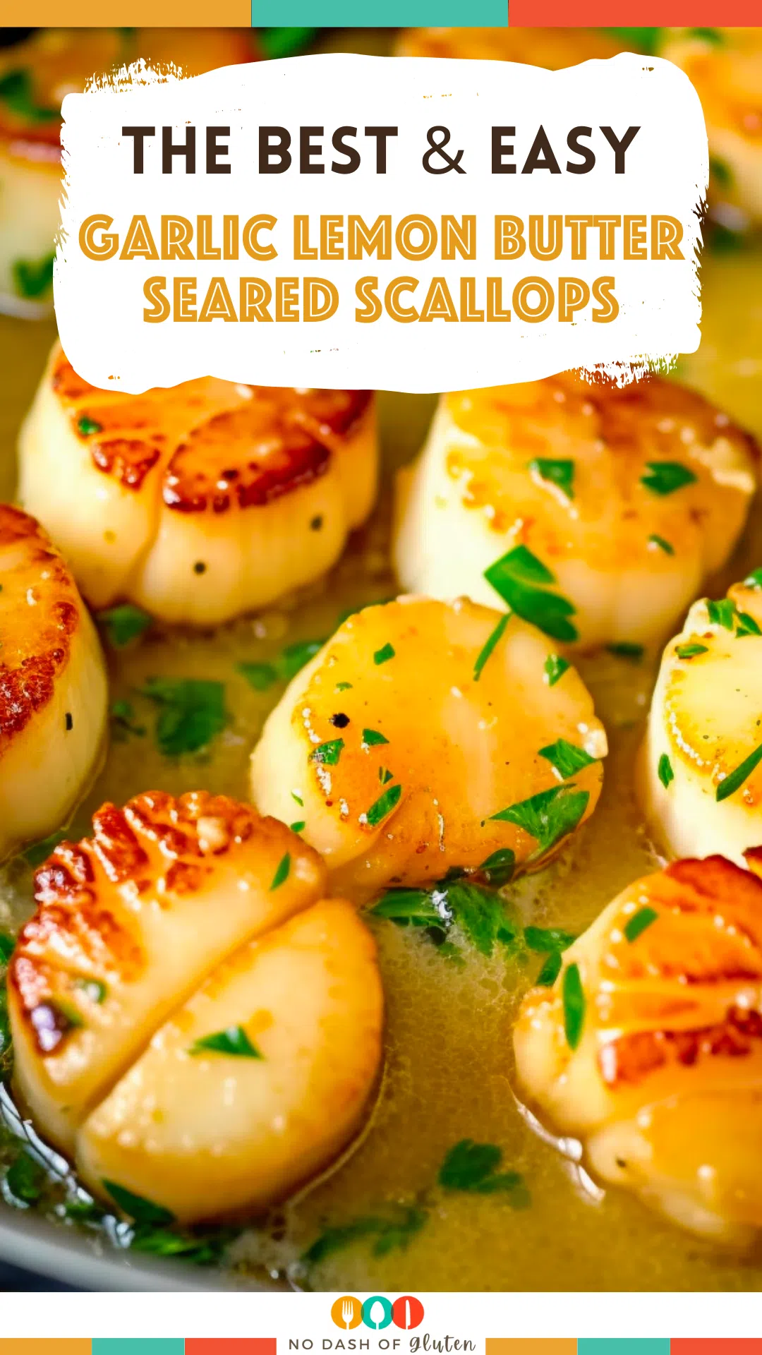 Garlic Lemon Butter Seared Scallops