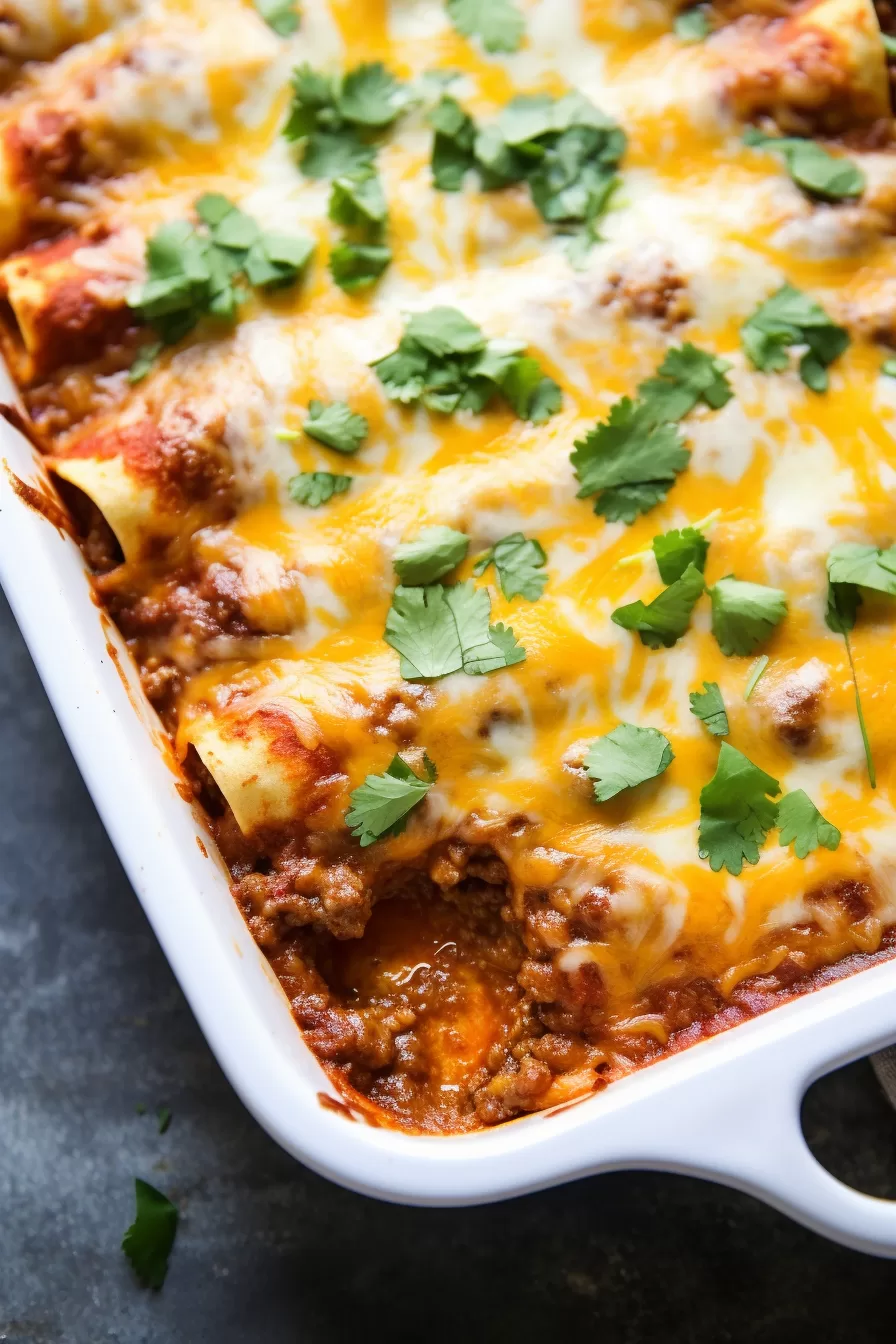 Ground Beef Enchiladas