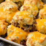 Homemade Sausage Cheddar Biscuits