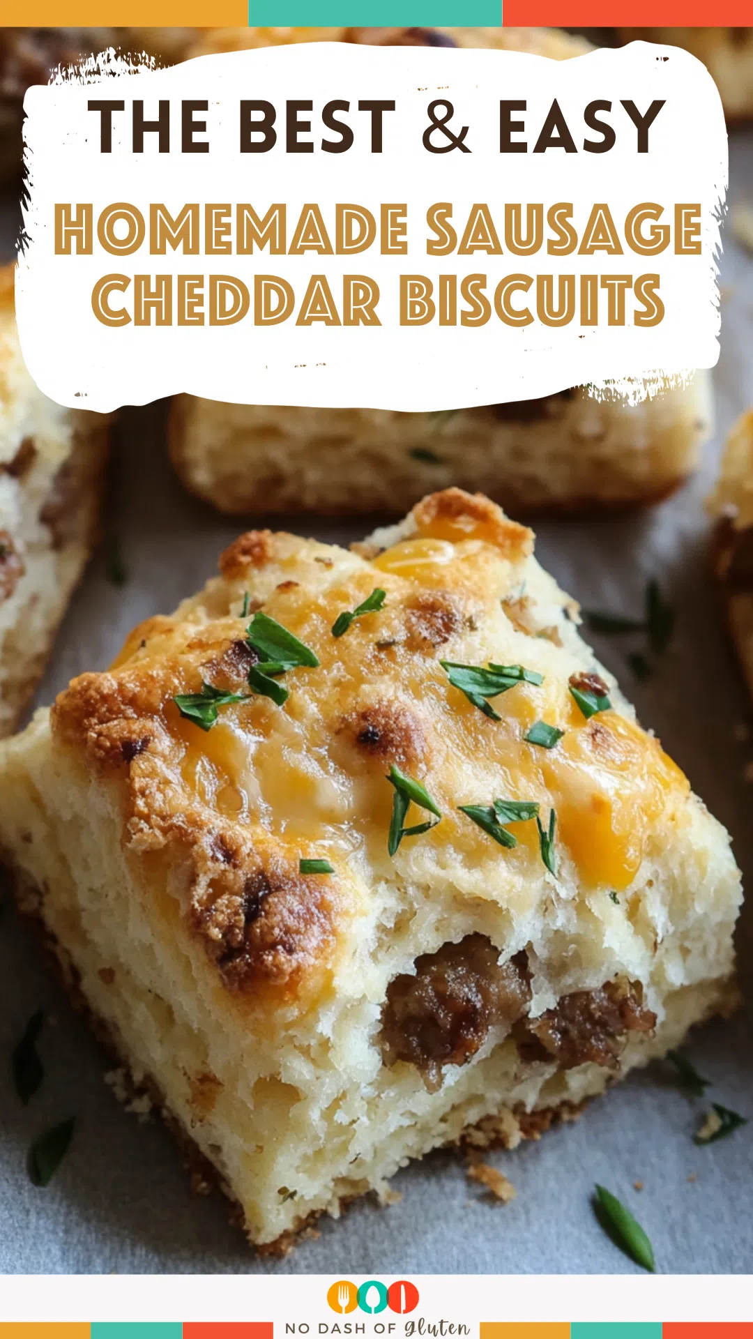 Homemade Sausage Cheddar Biscuits