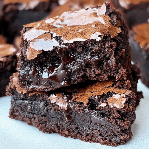Rich chocolate dessert squares with gooey centers.