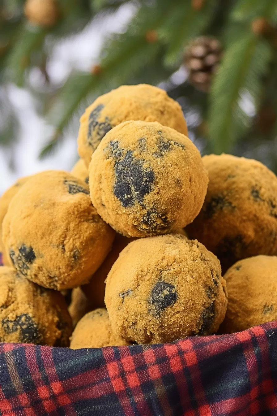 Chewy chocolate and coconut-filled snack balls