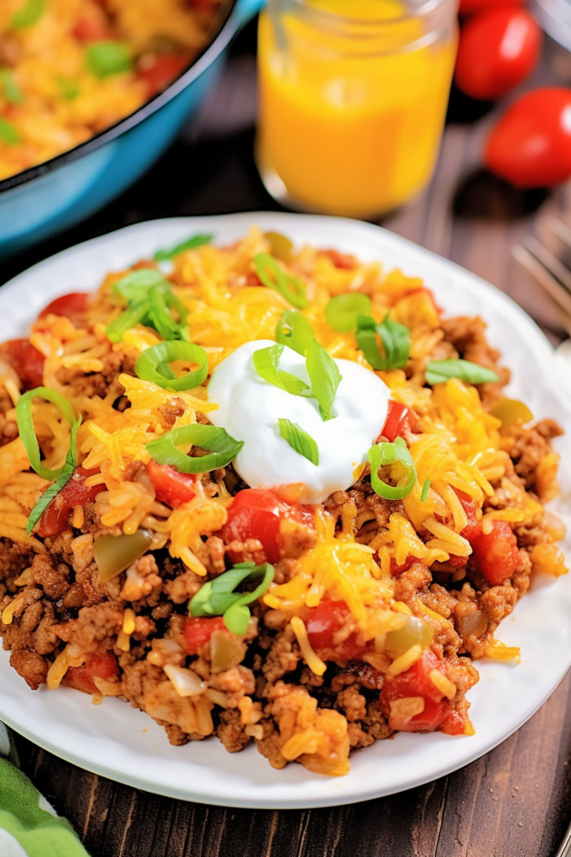 One Pan Taco Rice