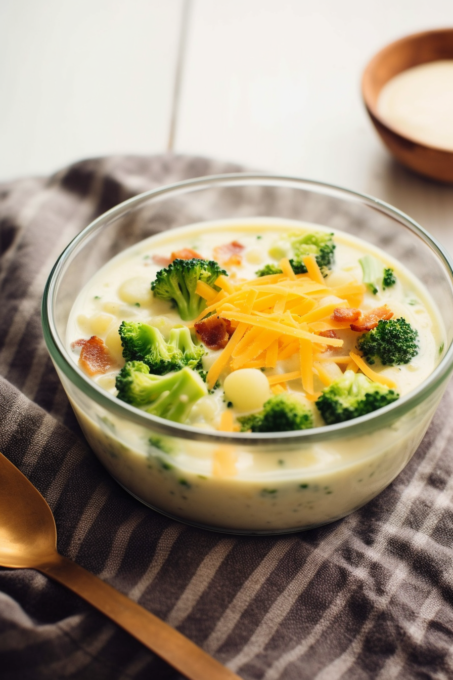 Potato Soup with Broccoli and Cheese