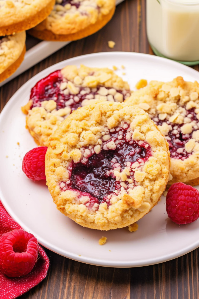 Raspberry Crumble Cookies 0018