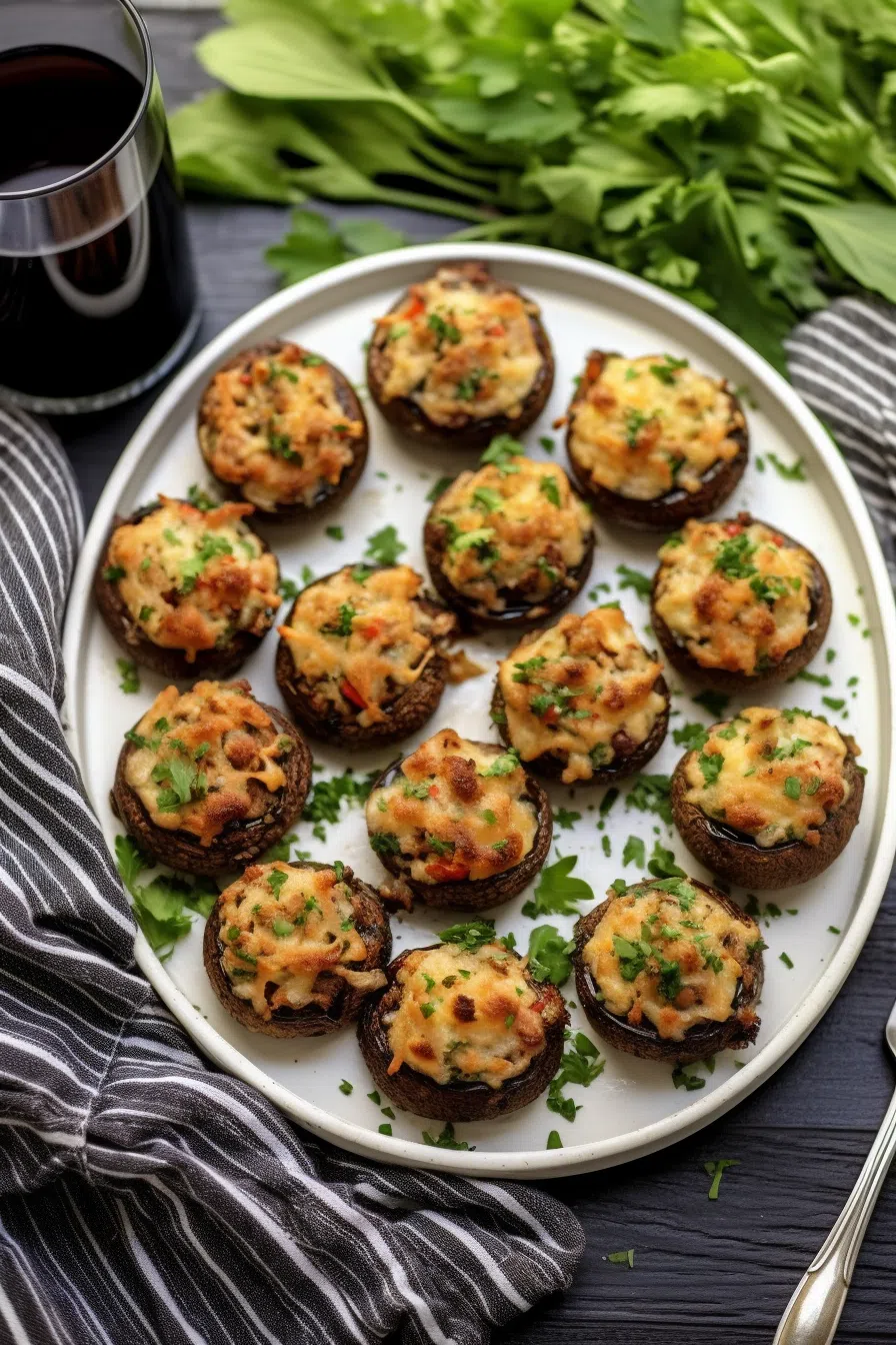 Smoky Stuffed Mushrooms
