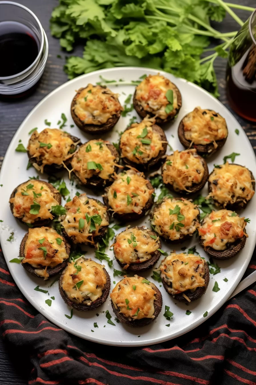 Smoky Stuffed Mushrooms