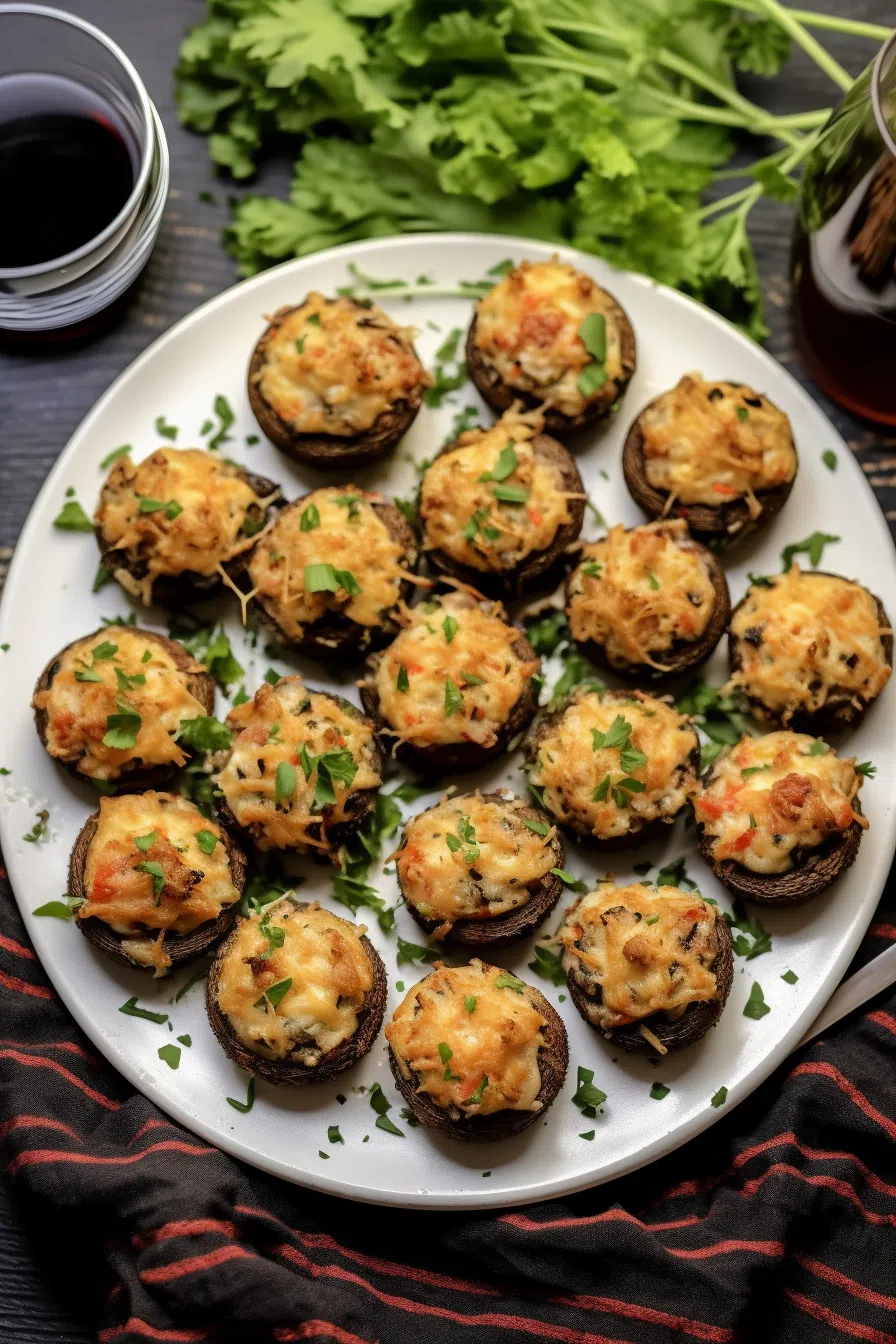 Smoky Stuffed Mushrooms