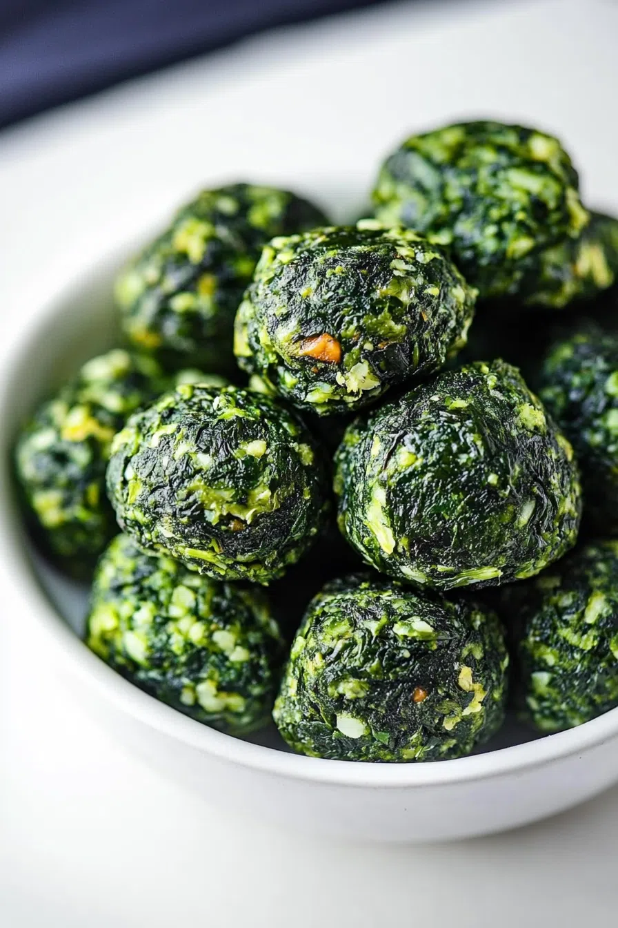 Close-up view of golden, crispy snack rounds with herbs.