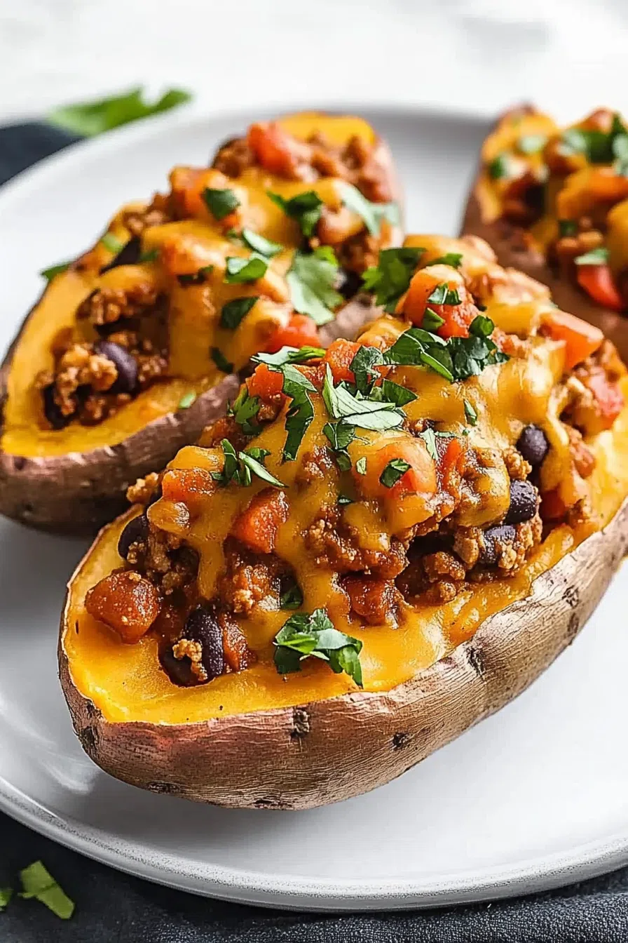 Rustic tabletop shot of a satisfying potato dish, garnished and ready to serve.