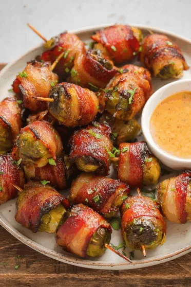 Bacon Wrapped Brussels Sprouts in Air Fryer