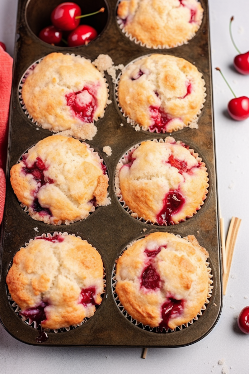 Cherry Cobbler Muffins