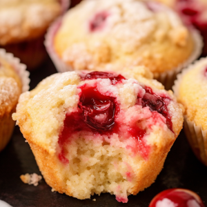 Cherry Cobbler Muffins