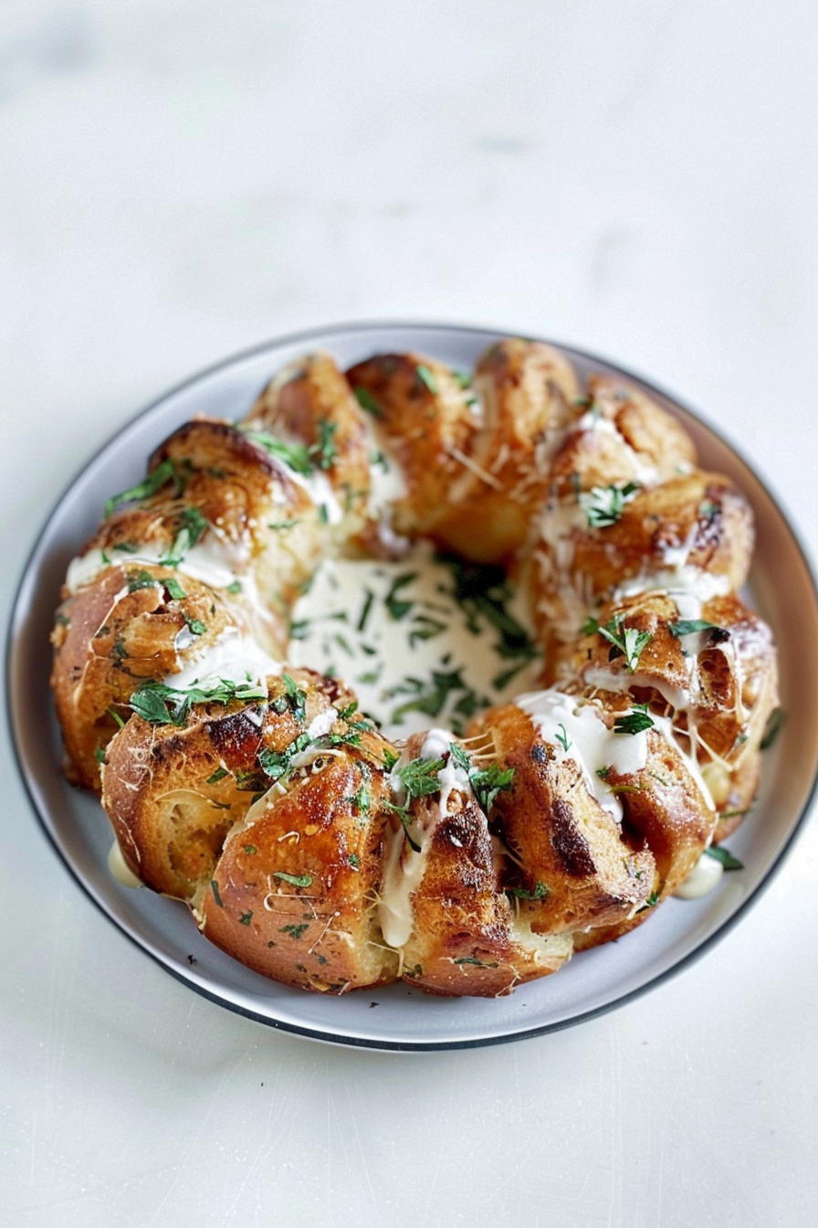 Chicken Alfredo Monkey Bread