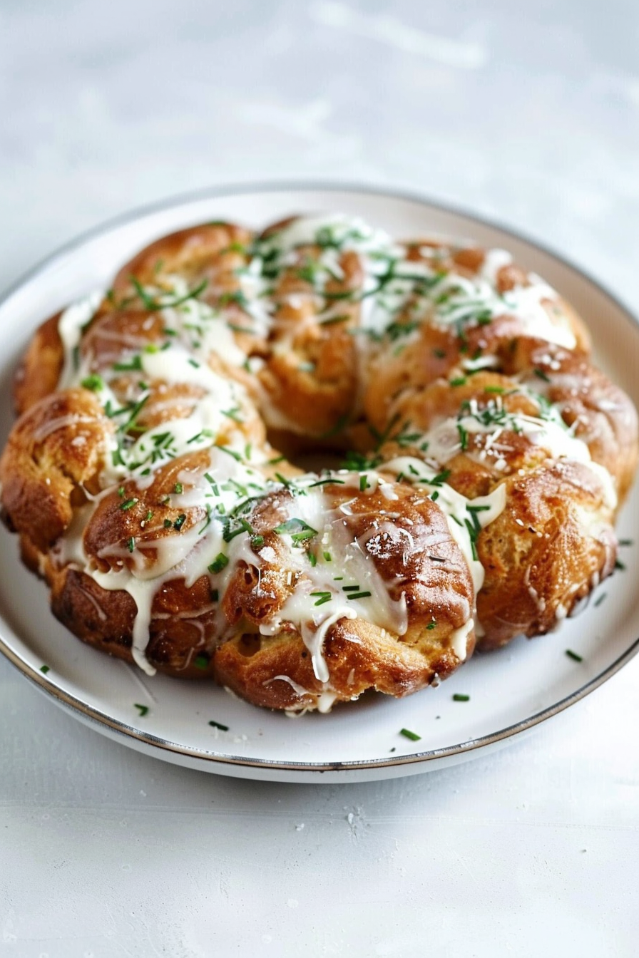 Chicken Alfredo Monkey Bread