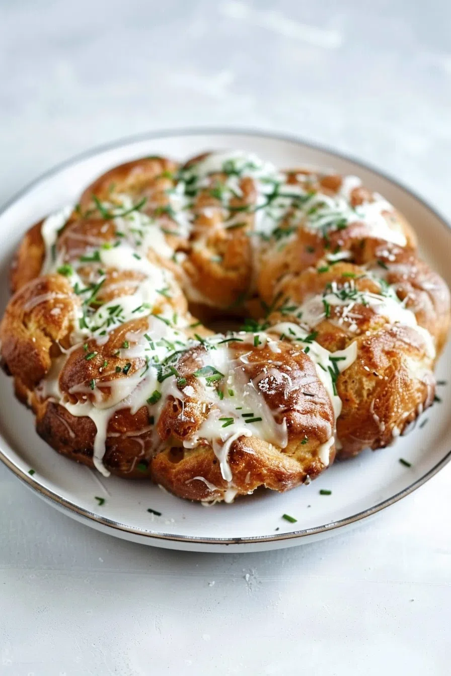 Chicken Alfredo Monkey Bread