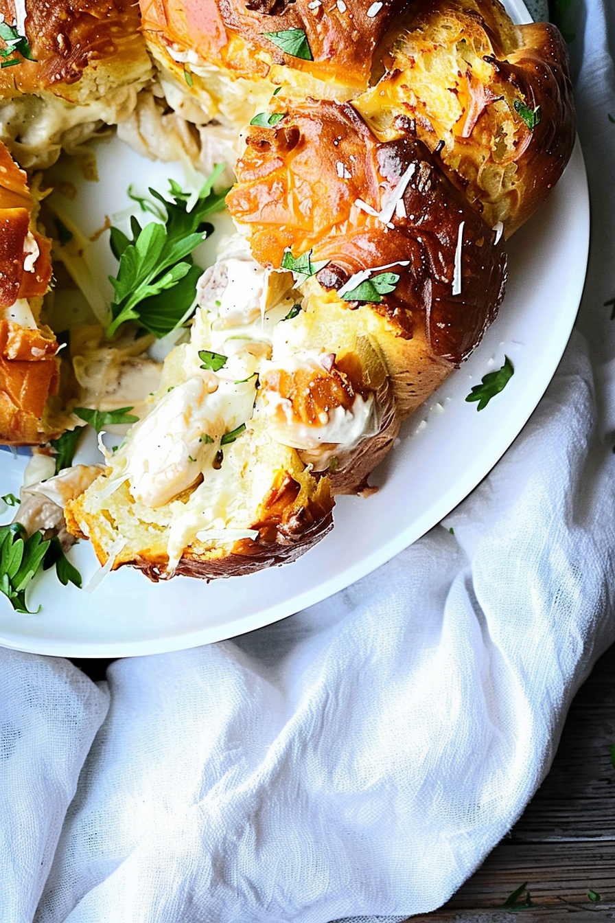 Chicken Alfredo Monkey Bread