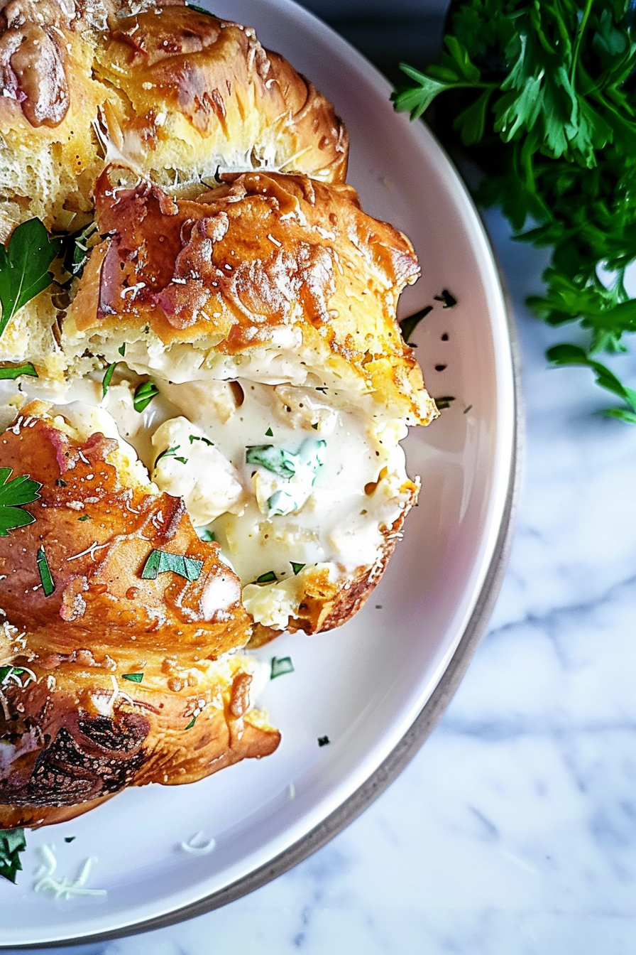 Chicken Alfredo Monkey Bread