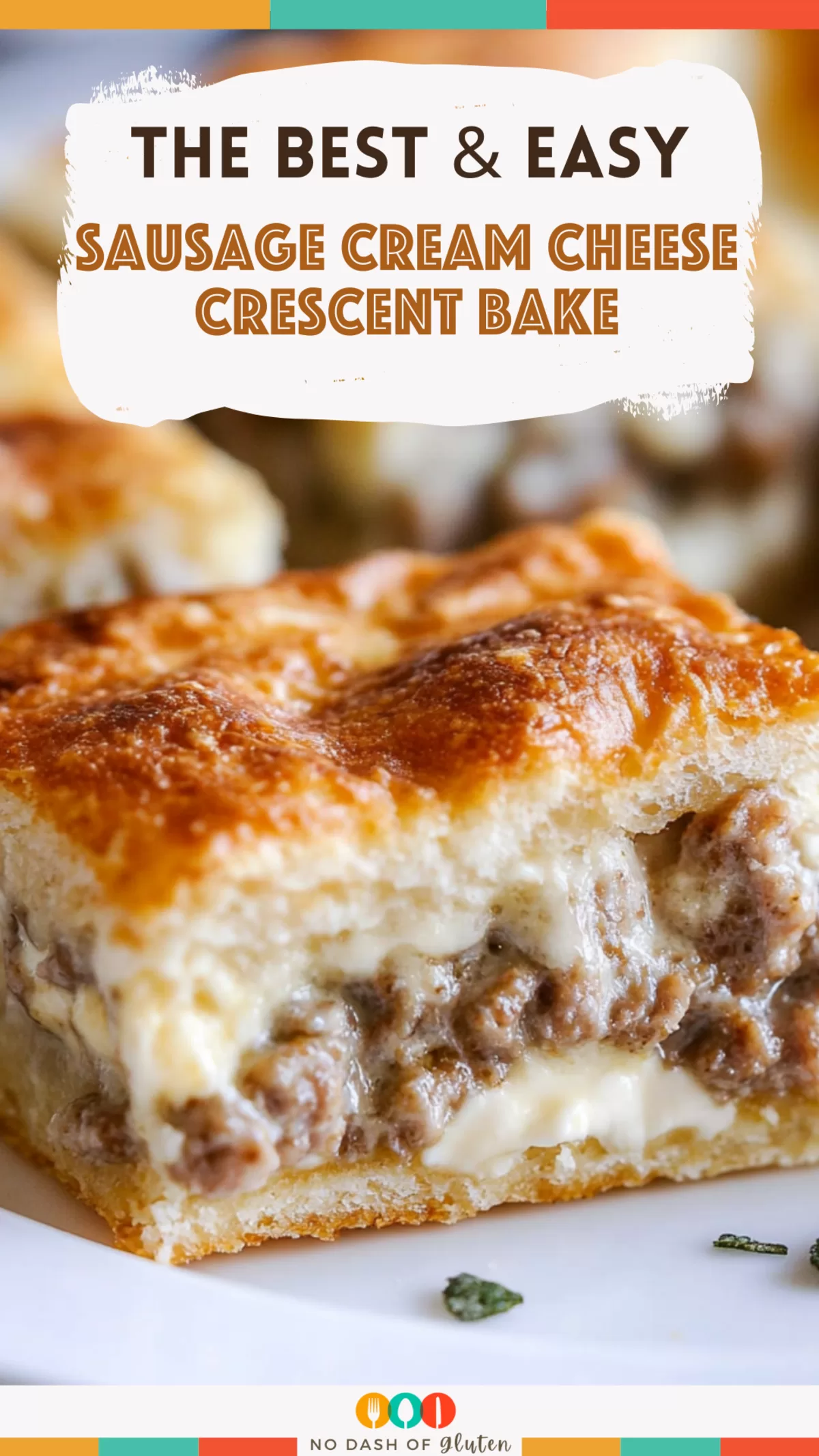 Sausage Cream Cheese Crescent Bake