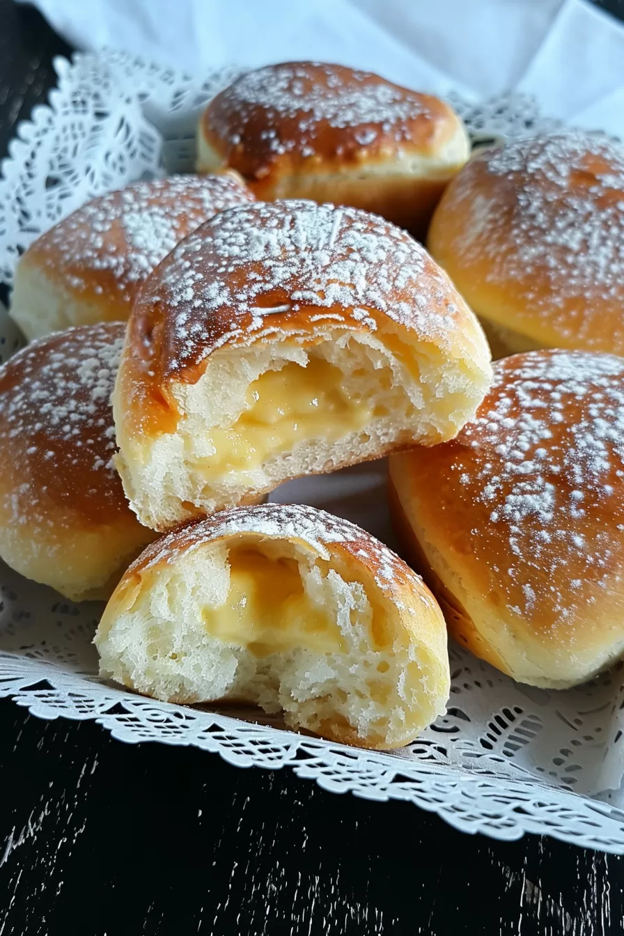 Stovetop Custard Cream Buns