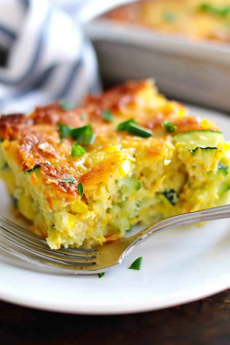 Zucchini Cornbread Casserole