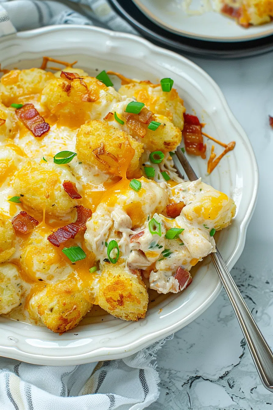 Bacon Ranch Tater Casserole