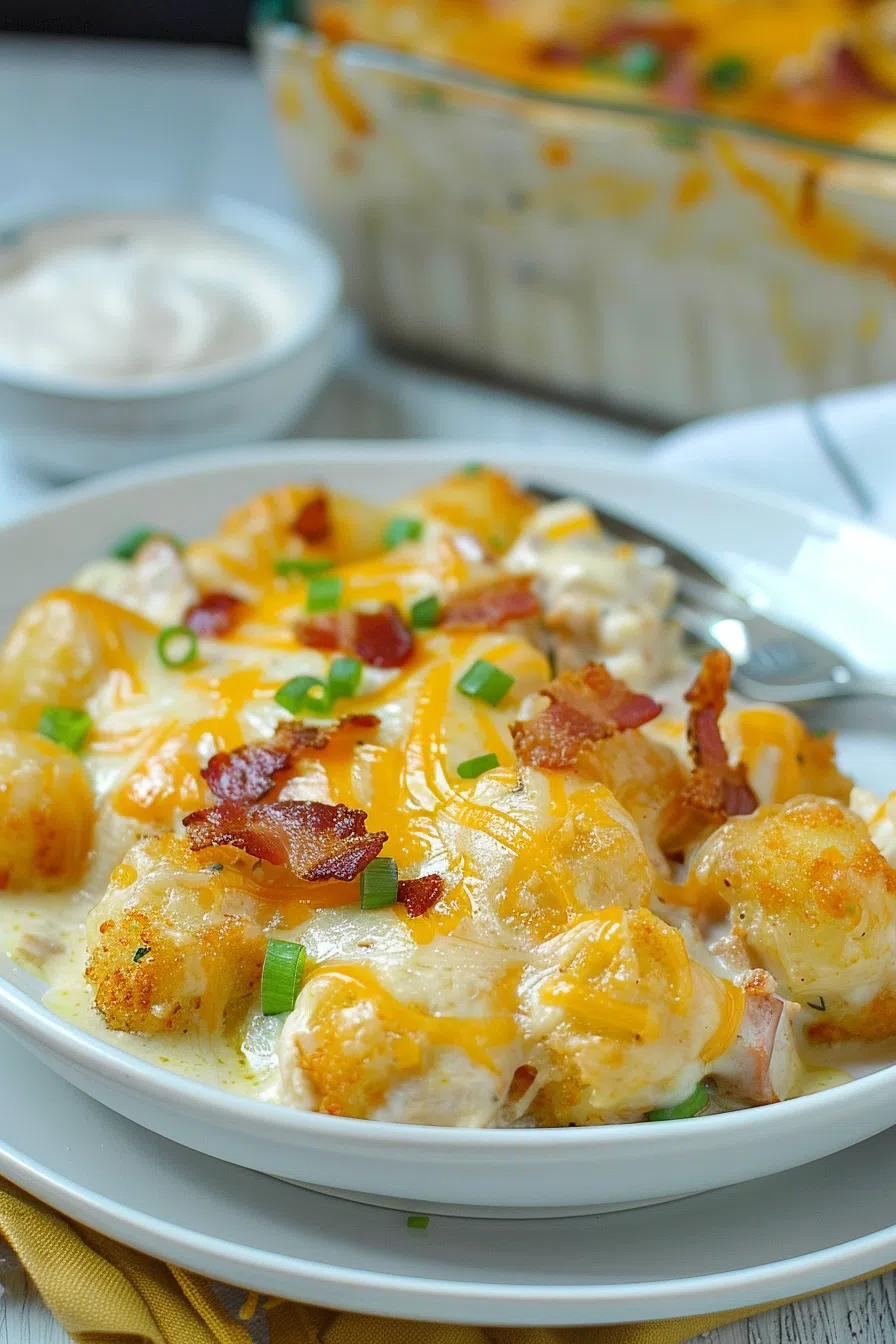 Bacon Ranch Tater Casserole