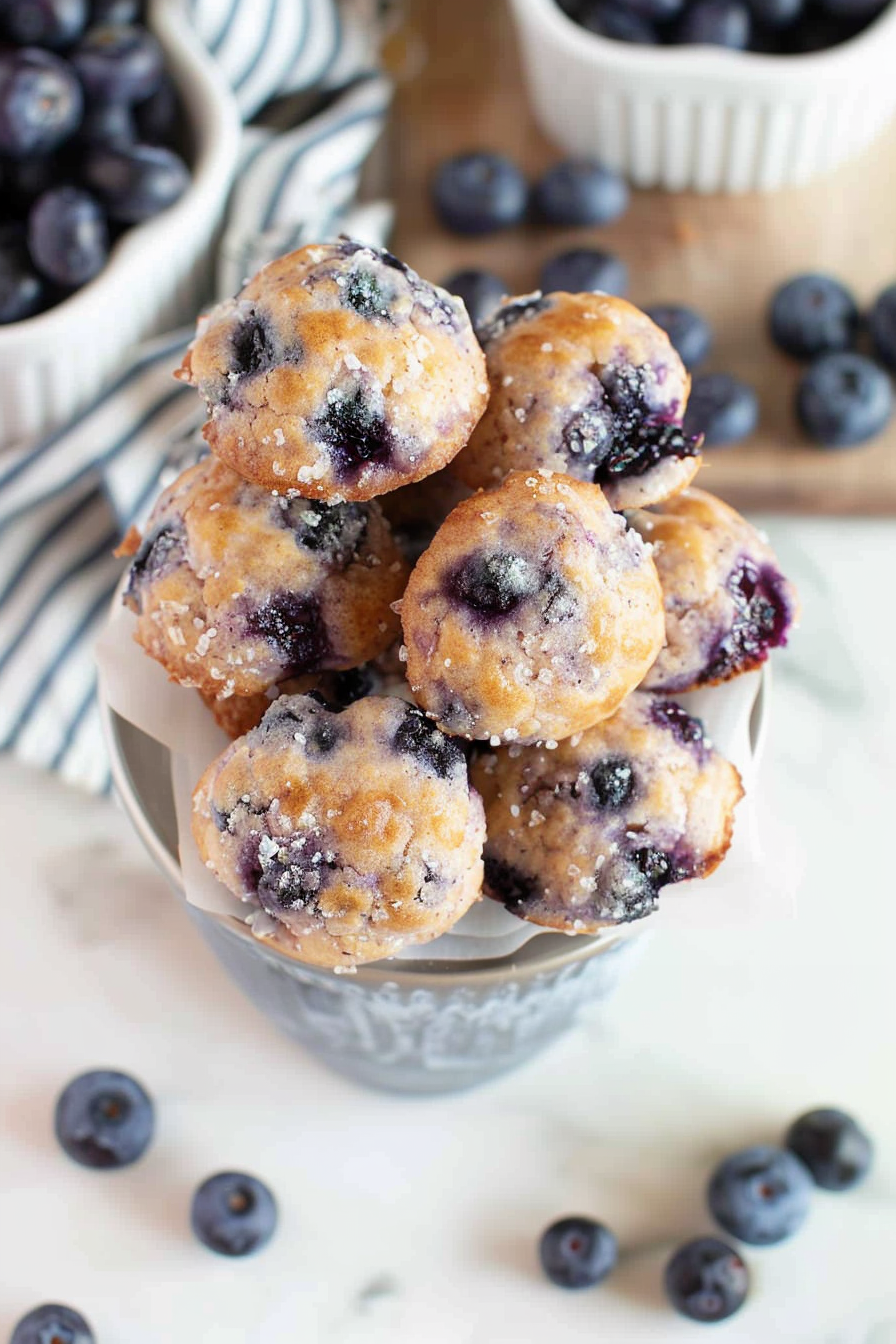 Blueberry Burst Fritter Bites