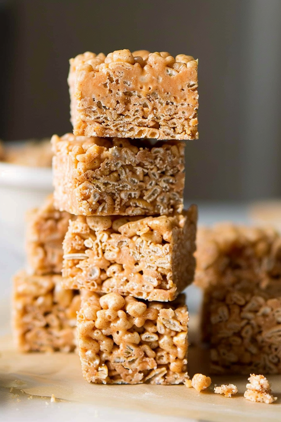 Biscoff Rice Krispie Treats!