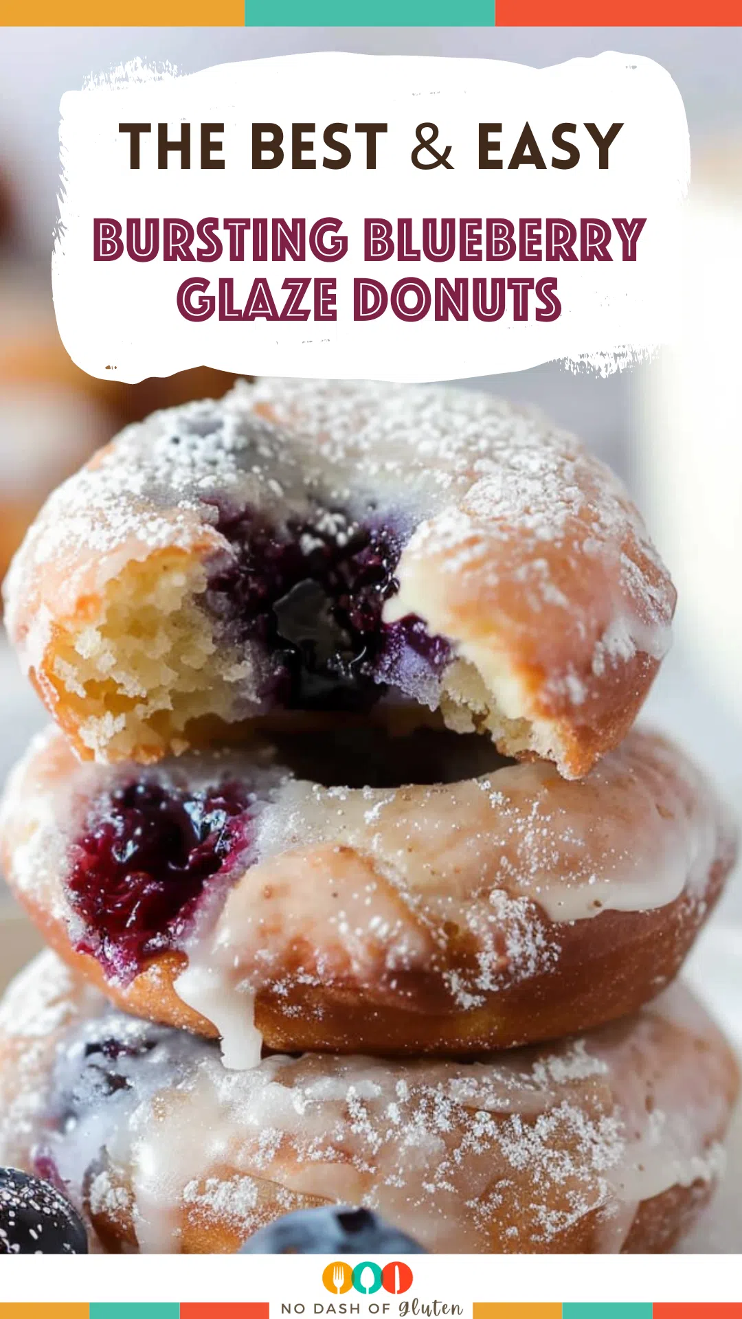 Bursting Blueberry Glaze Donuts