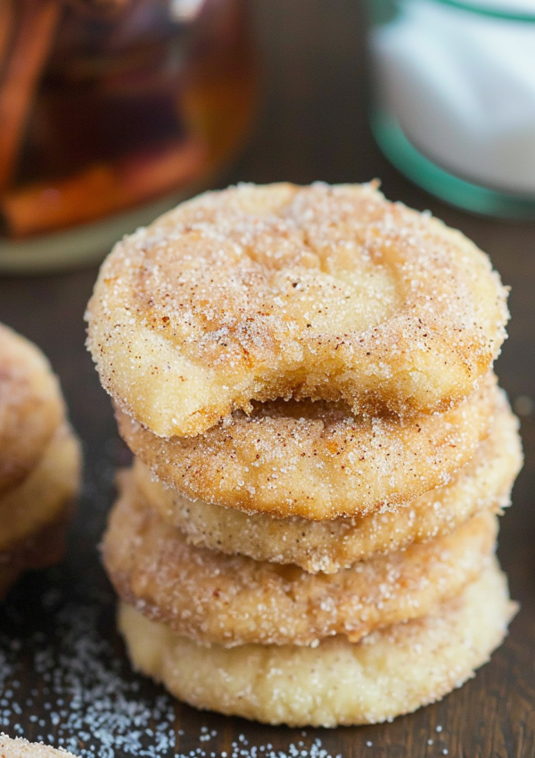 Crunchy Caramel Churro Cookies