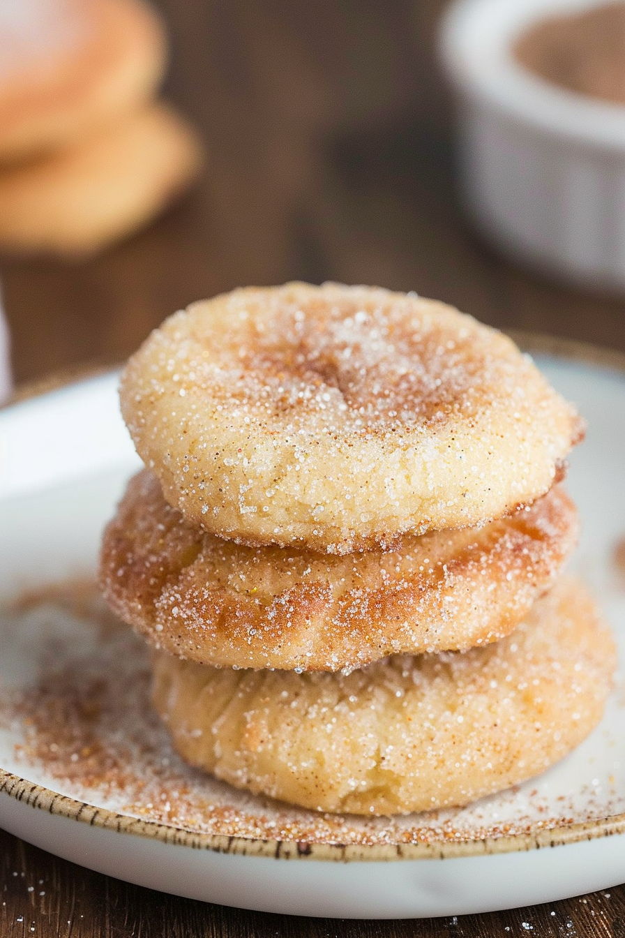 Crunchy Caramel Churro Cookies