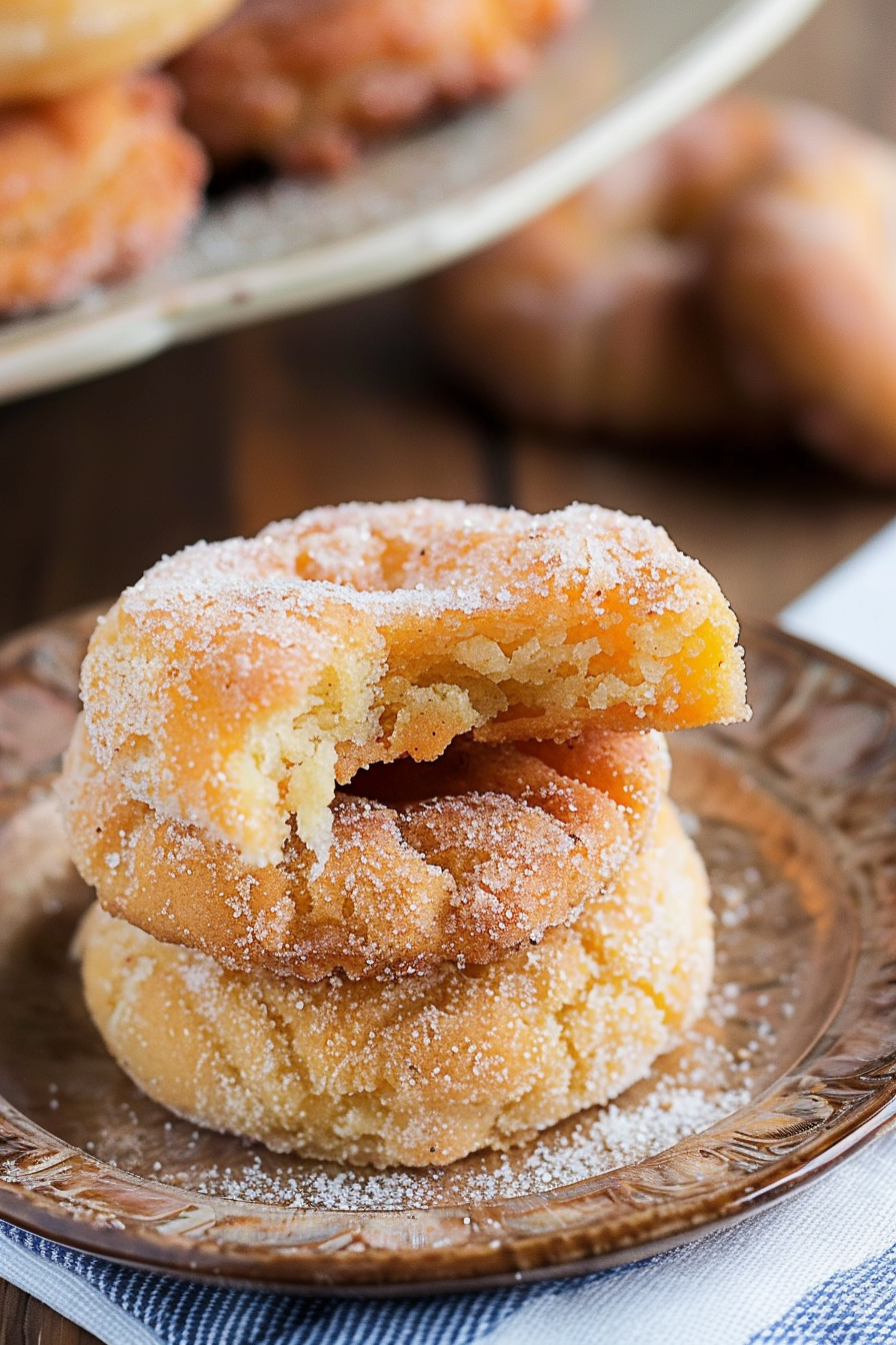 Crunchy Caramel Churro Cookies