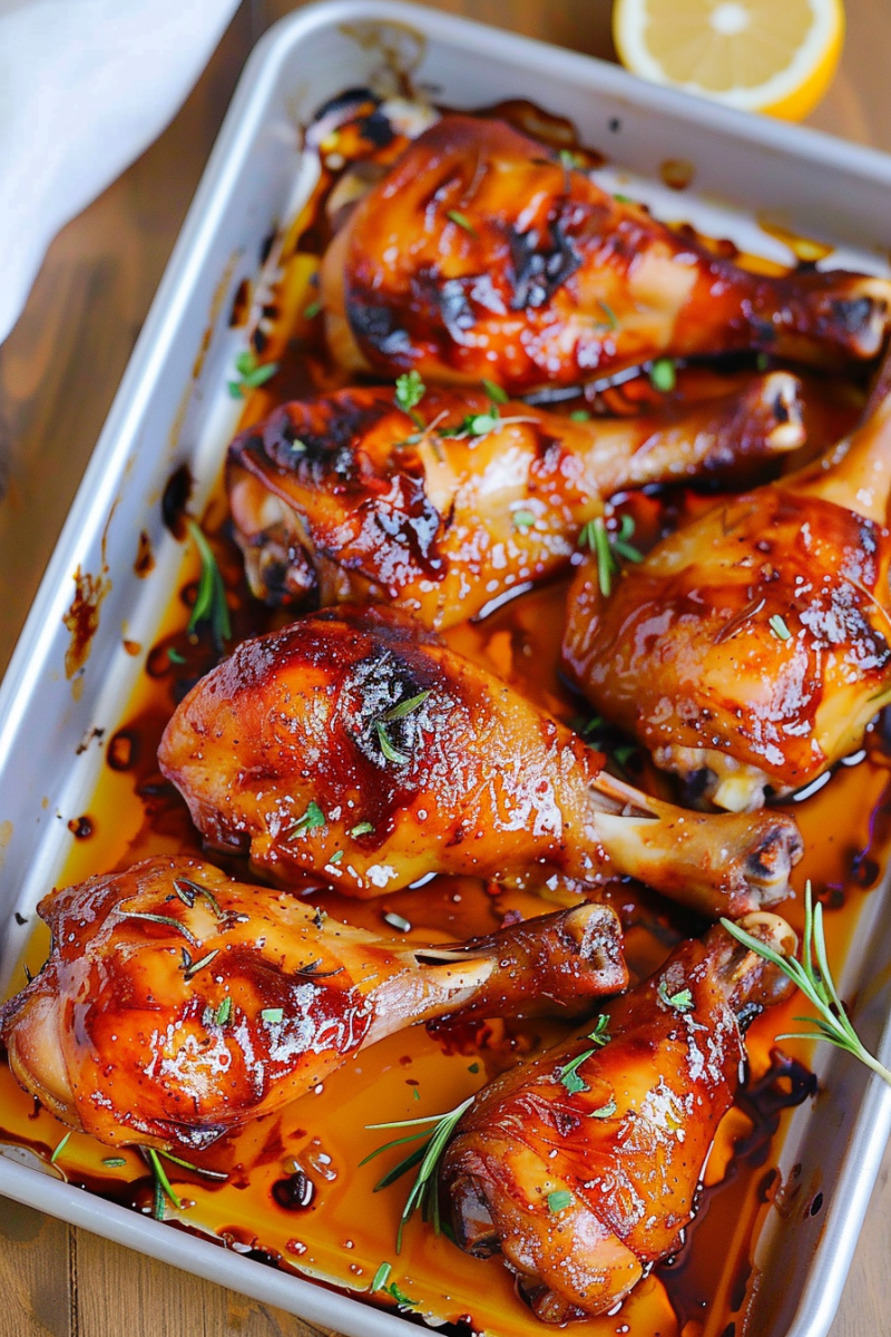 Caramelized Baked Chicken Legs or Wings