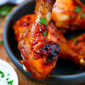 Caramelized Baked Chicken Legs or Wings