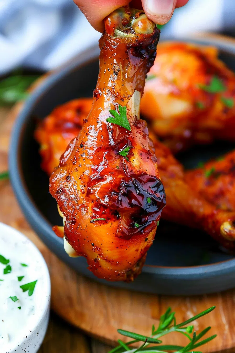 Caramelized Baked Chicken Legs or Wings