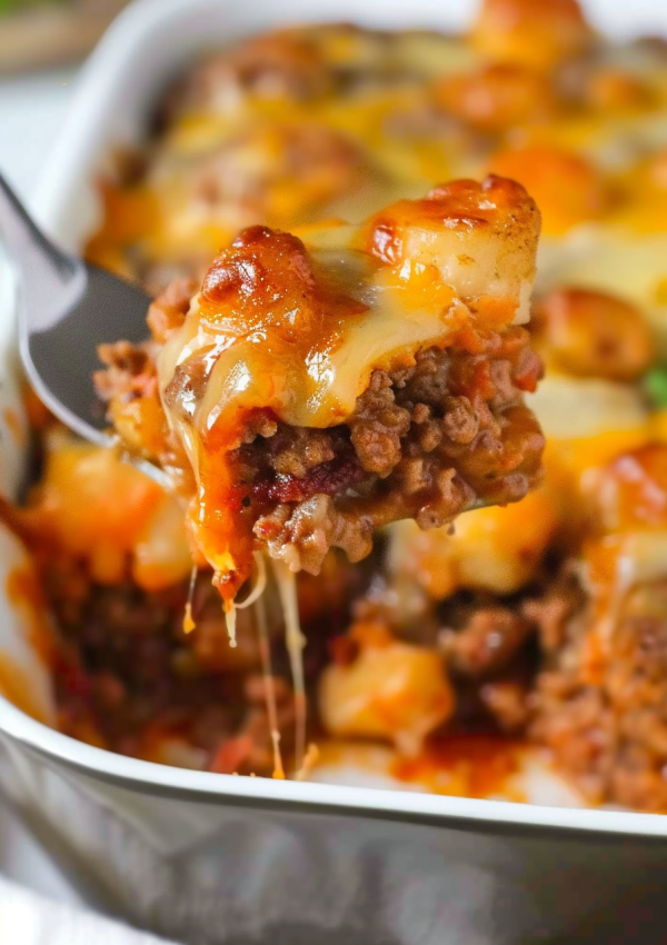 Cheesy Tater Tot Meatloaf Magic