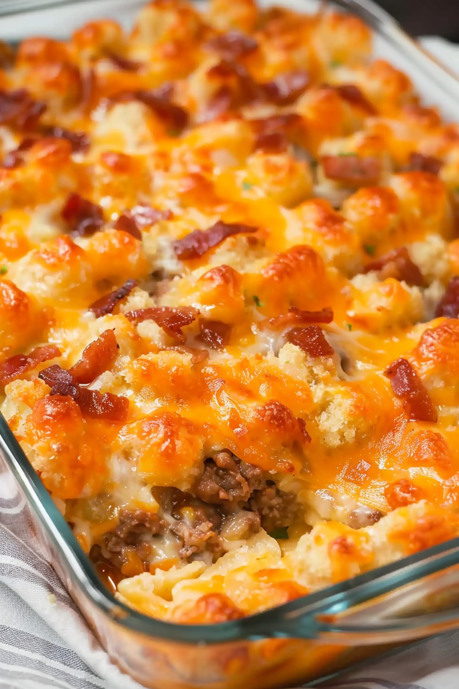 Cheesy Tater Tot Meatloaf Magic