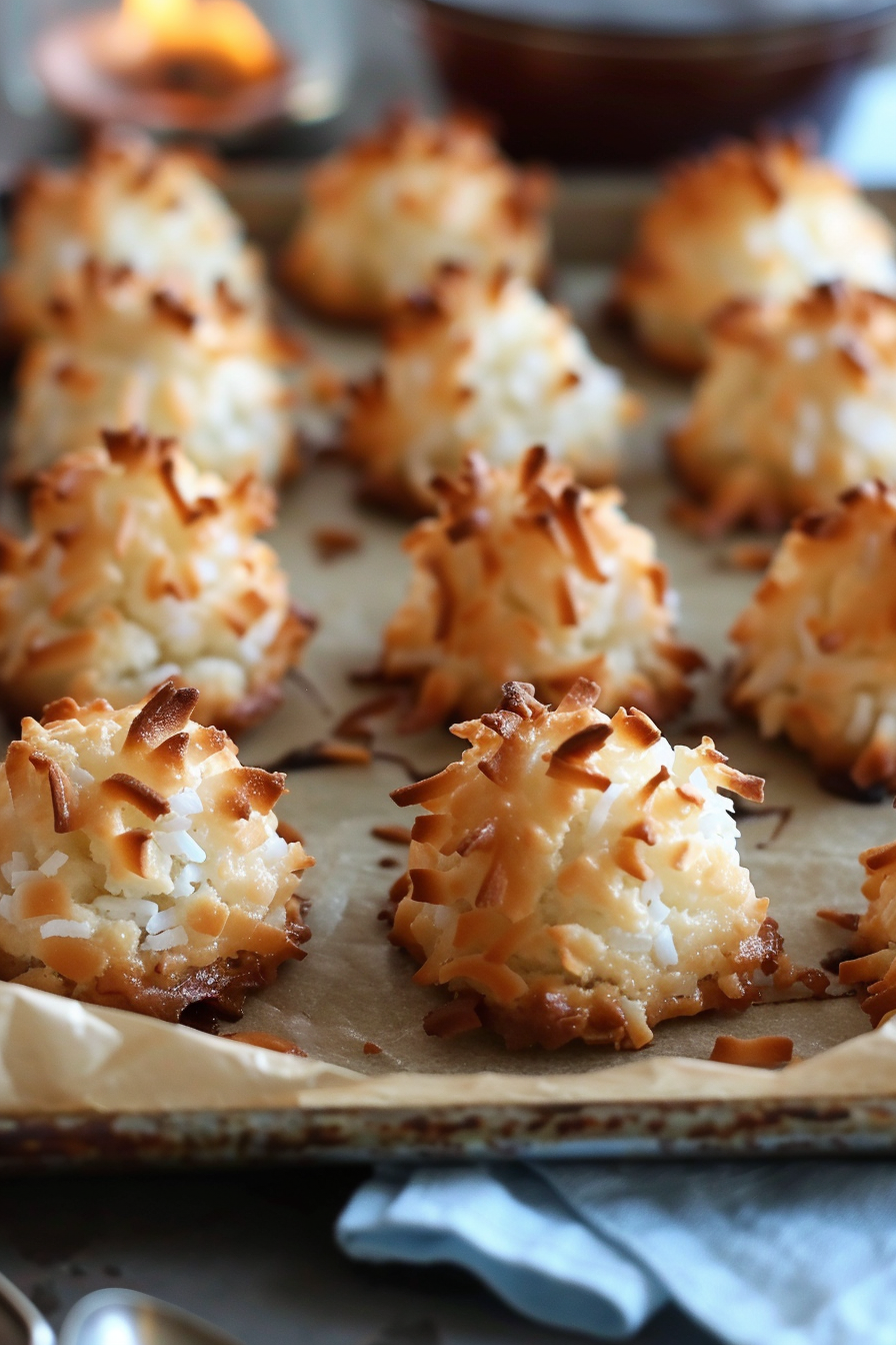Chocolate-Dipped Coconut Bliss Macaroons