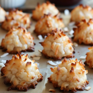 Chocolate-Dipped Coconut Bliss Macaroons