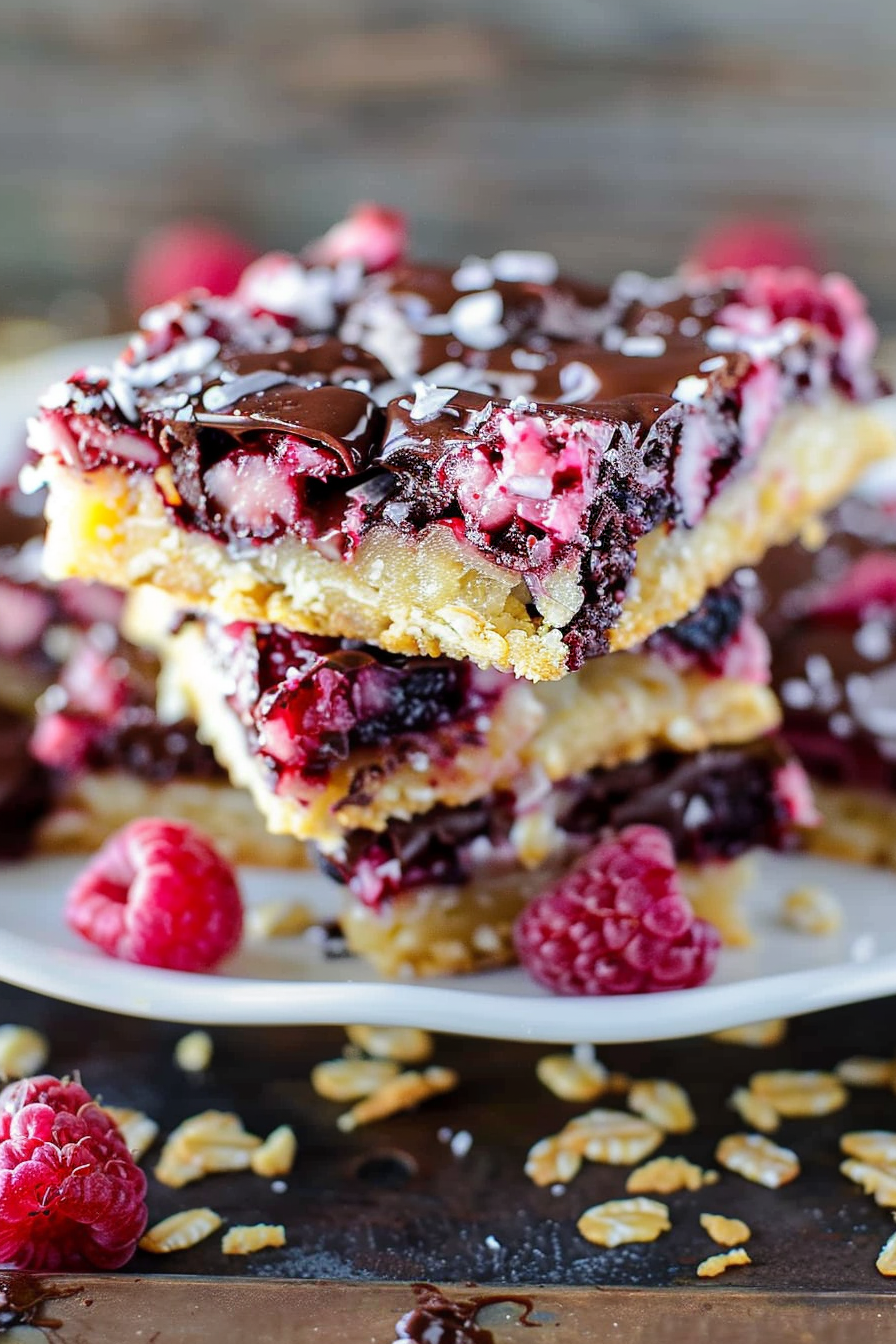 Chocolate Raspberry Magic Bars