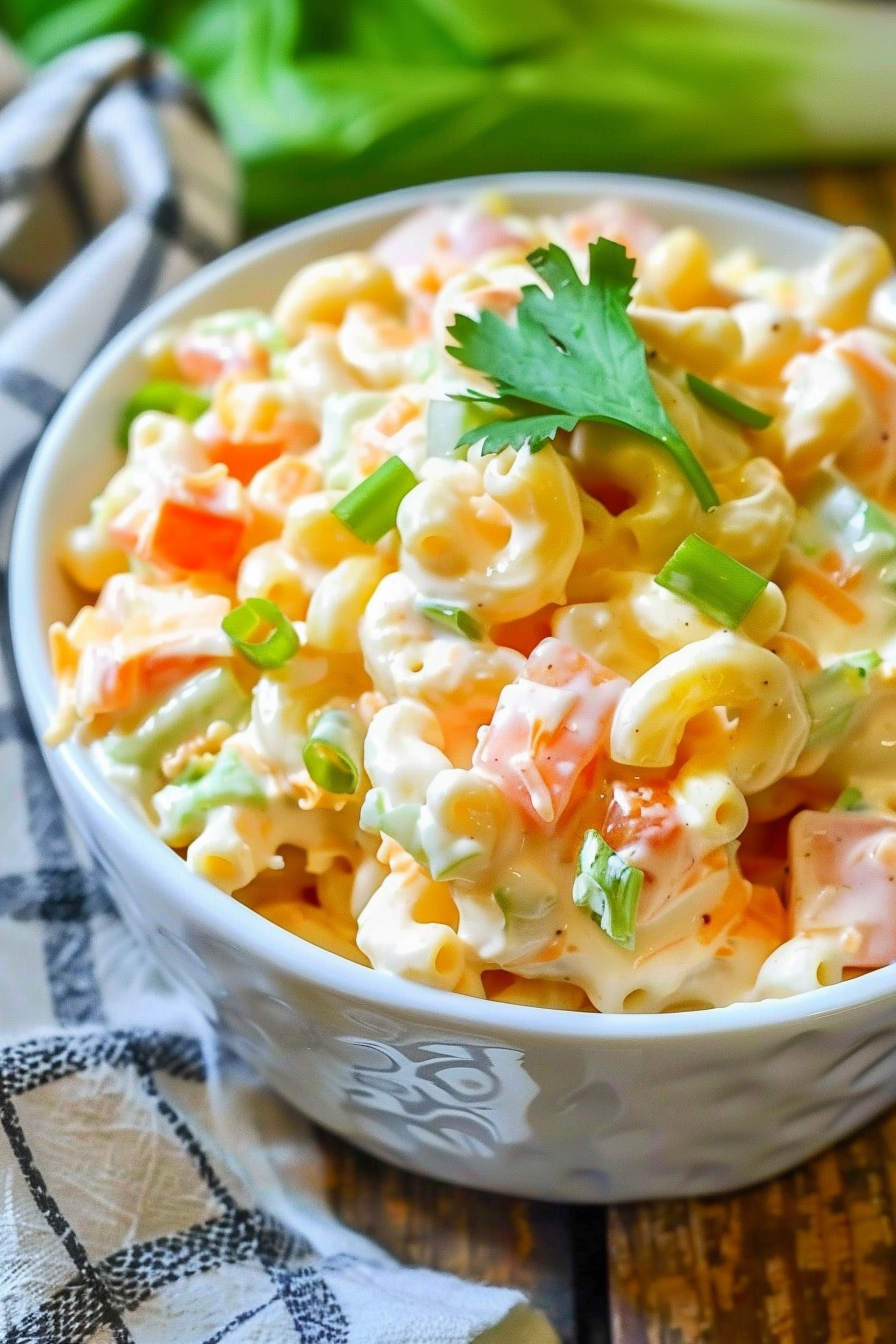 Classic Hawaiian Macaroni Salad recipe