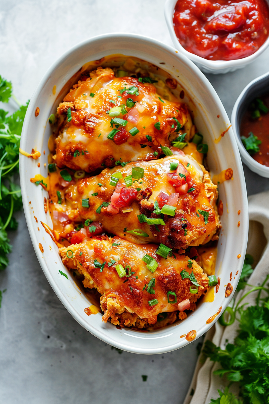 Cheesy Chicken Breast Bake