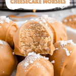 Creamy Caramel Cheesecake Morsels