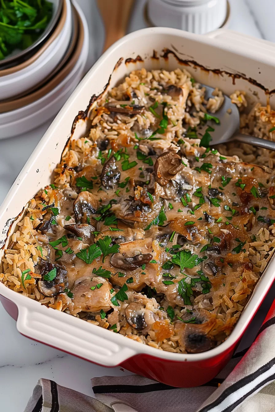 Creamy Marsala Chicken Casserole