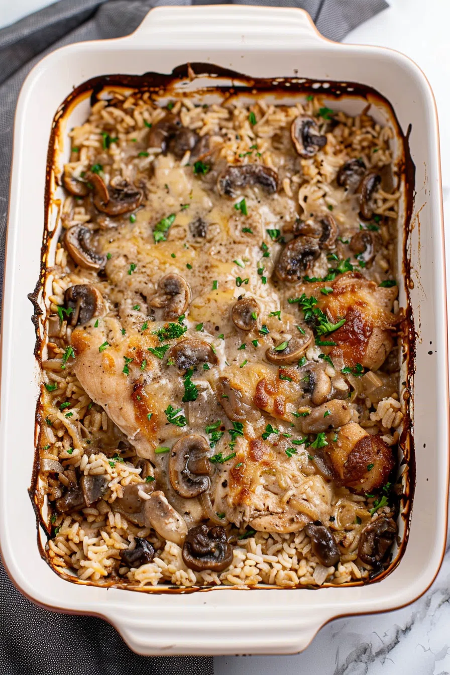 Creamy Marsala Chicken Casserole