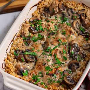 Creamy Marsala Chicken Casserole