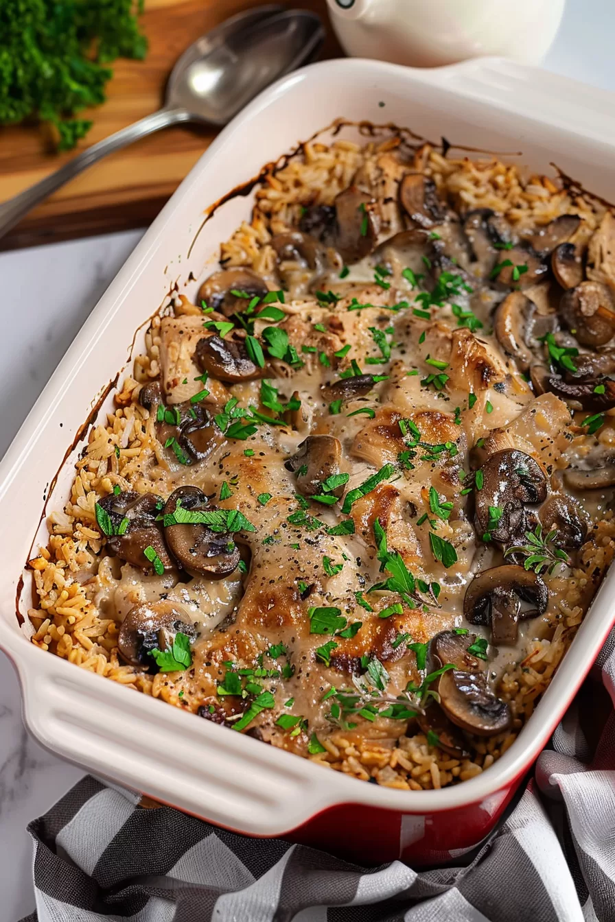 Creamy Marsala Chicken Casserole