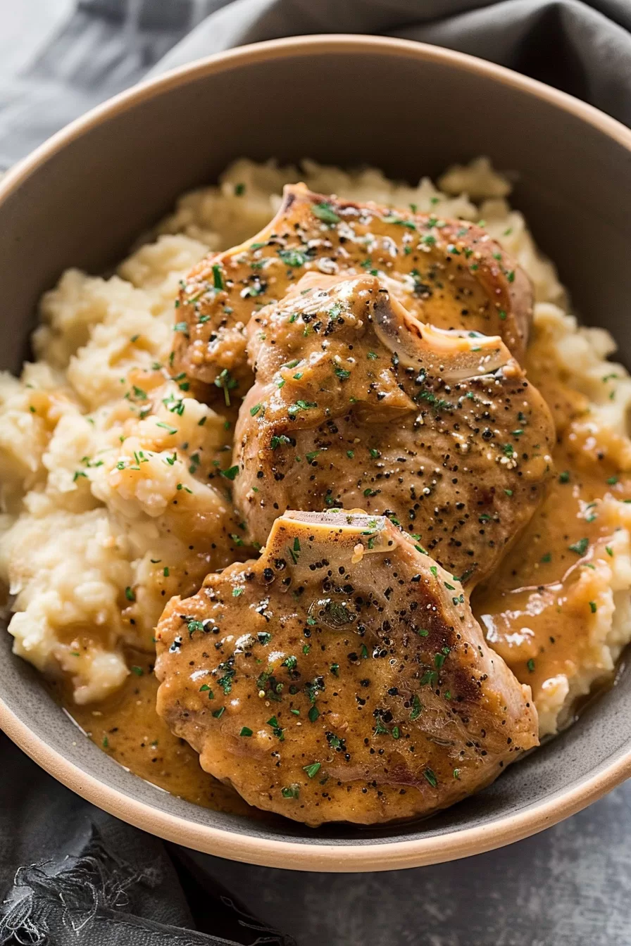 Creamy Ranch Slow-Cooker Pork Chops